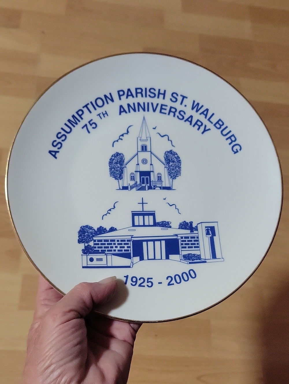 St. Walburg, Sask. Parish Decor Plate